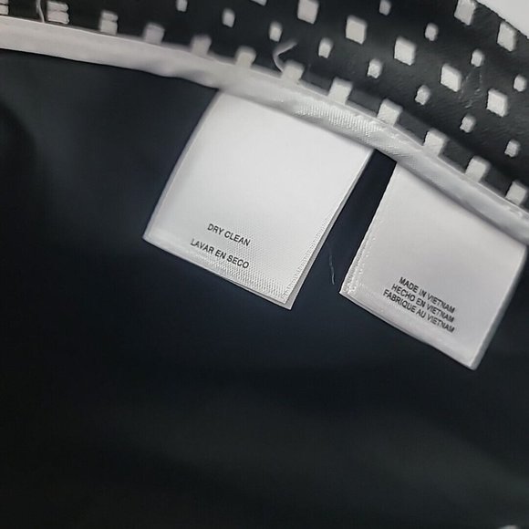 NWT Anne Klein Straight Pencil Skirt Black Geometric Pattern Women's Size 8 - Picture 13 of 16